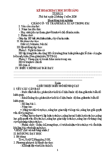 Kế hoạch bài dạy các môn Lớp 5 - Tuần 21 - Năm học 2023-2024