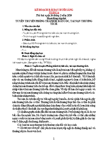 Kế hoạch bài dạy các môn Lớp 5 - Tuần 24 - Năm học 2023-2024