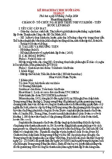 Kế hoạch bài dạy các môn Lớp 5 - Tuần 27 - Năm học 2023-2024
