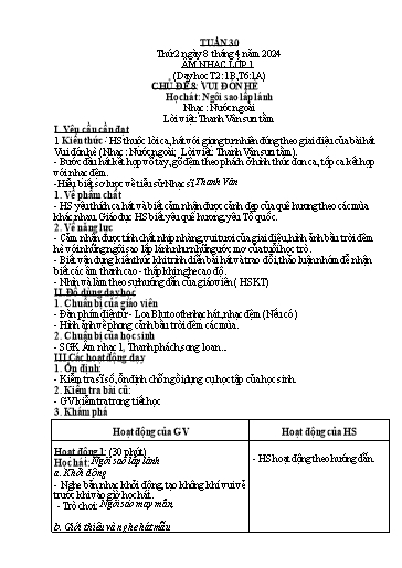 Kế hoạch bài dạy Giáo dục thể chất Tiểu học - Tuần 30 - Năm học 2023-2024