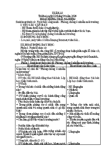 Kế hoạch bài dạy Lớp 2 - Tuần 32 - Năm học 2023-2024