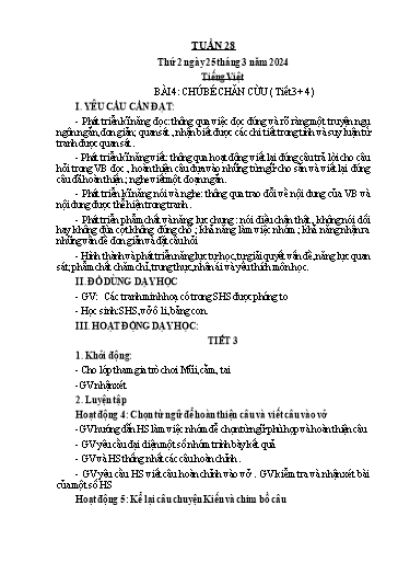 Kế hoạch bài dạy Tự nhiên xã hội + Toán + Tiếng Việt Lớp 1 - Tuần 28 - Năm học 2023-2024