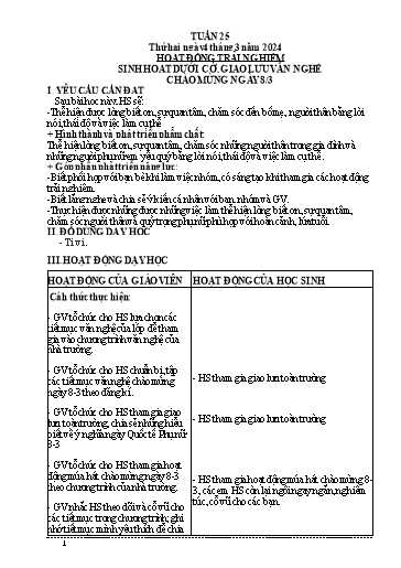 KHBD các môn Lớp 5 - Tuần 25 - Năm học 2023-2024