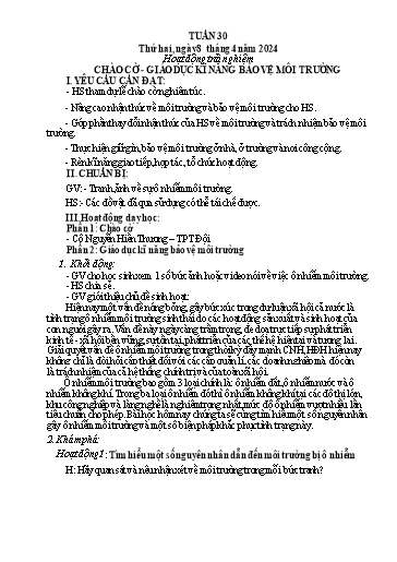 KHBD các môn Lớp 5 - Tuần 30 - Năm học 2023-2024